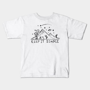 Hand Drawn Keep it Simple T shirt Kids T-Shirt